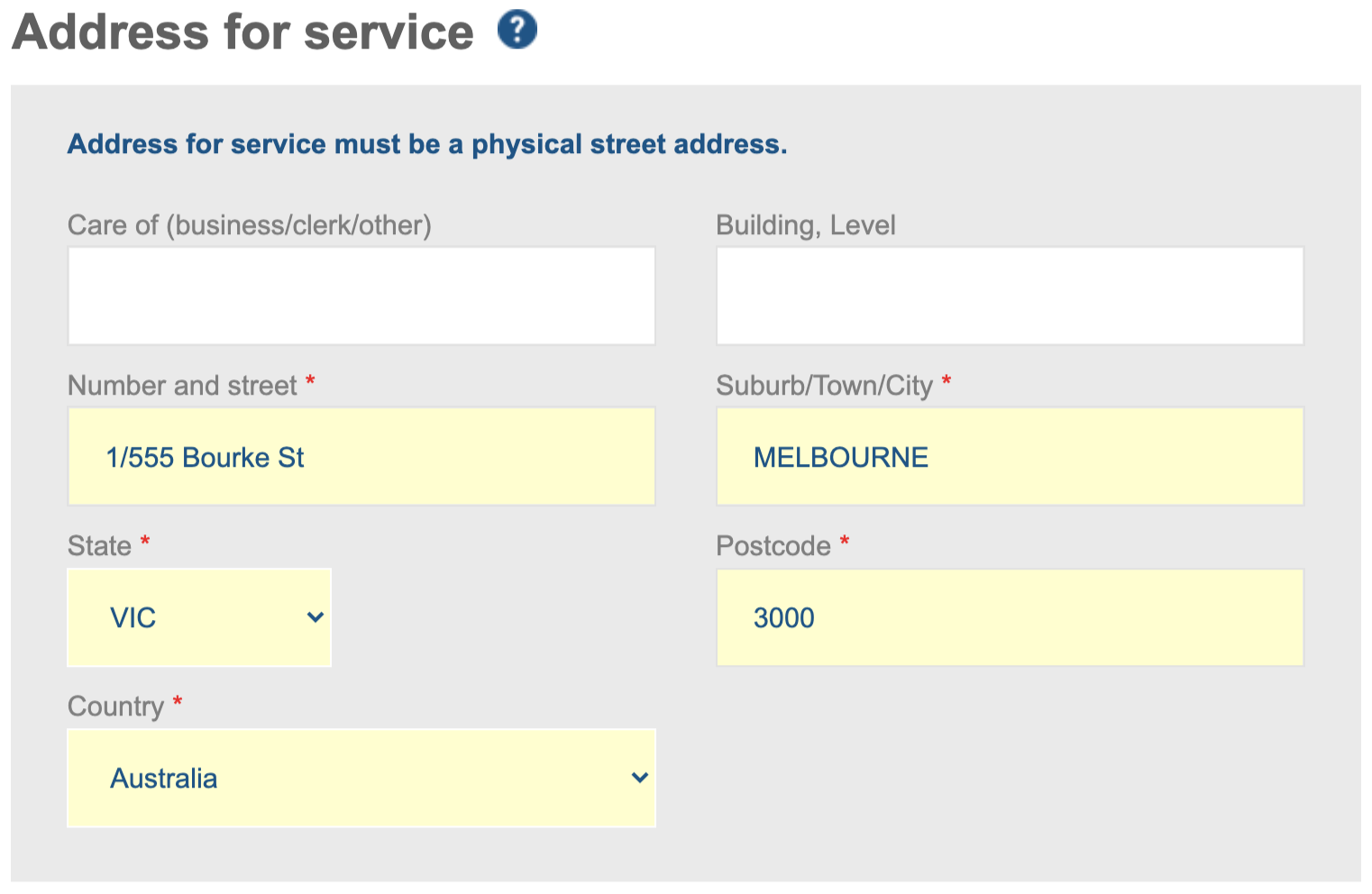 Address image