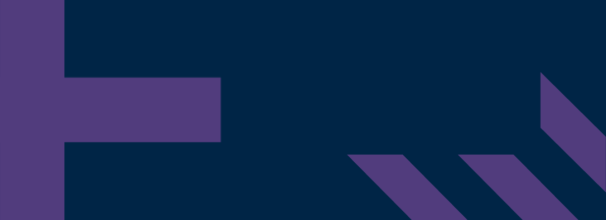 Blue rectangle with purple graphics